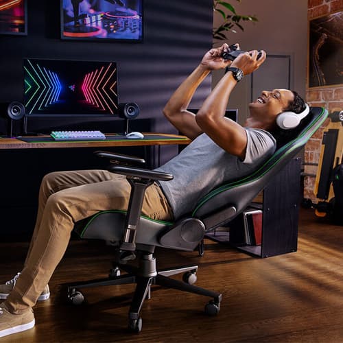 Razer Enki Gaming Chair (Black-Green)